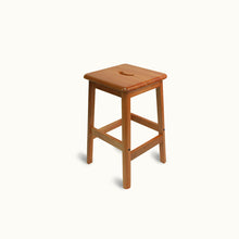 Load image into Gallery viewer, 24" Lab Stool in Square with handle (Mahogany)