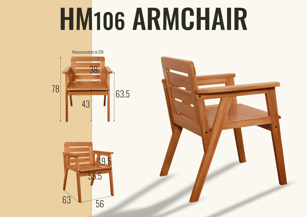 Laine Lounge Chair (Mahogany)