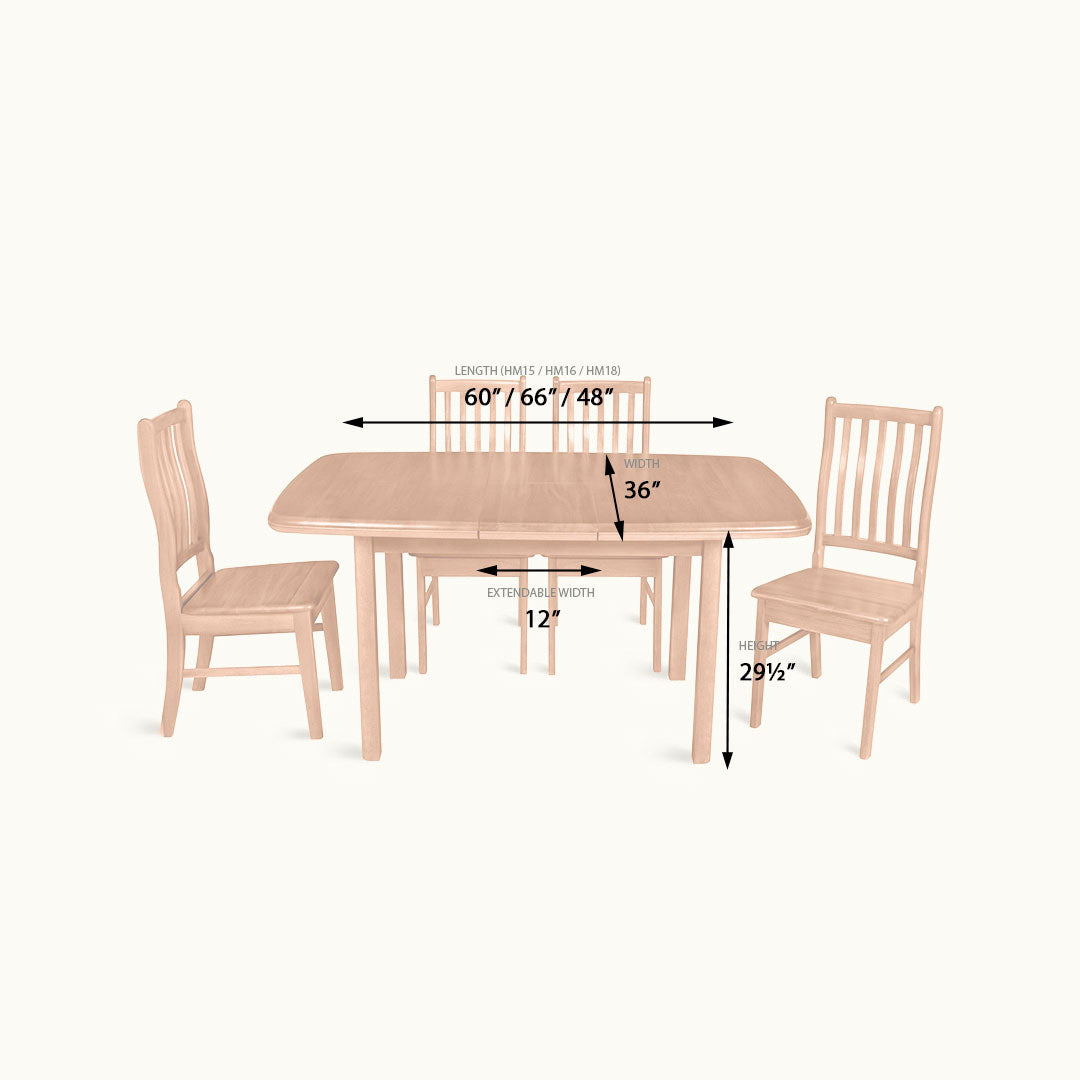 Ban Extendable Dining Table (番) HM15 / HM16 / HM18