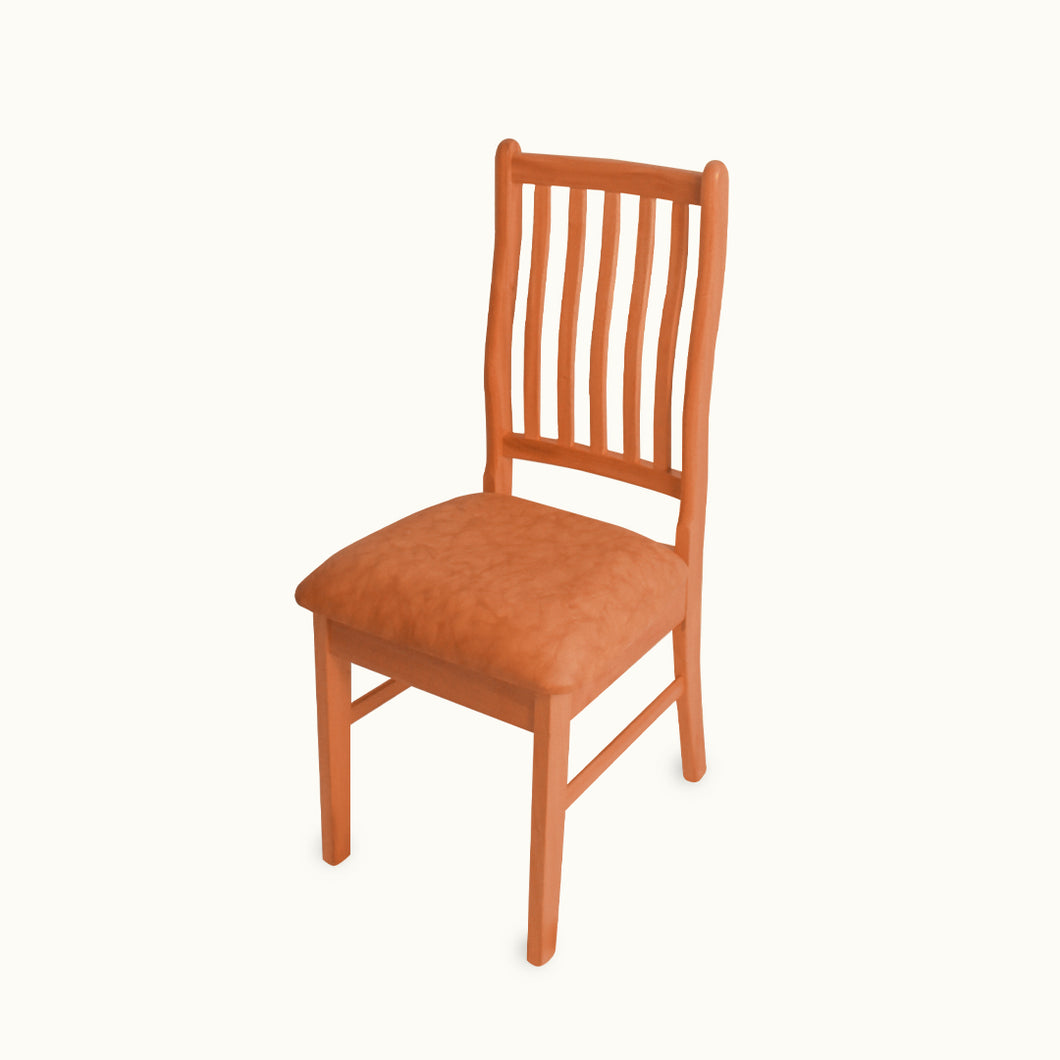 Bow Cushion Dining Chair HM23 in Natural / Dark